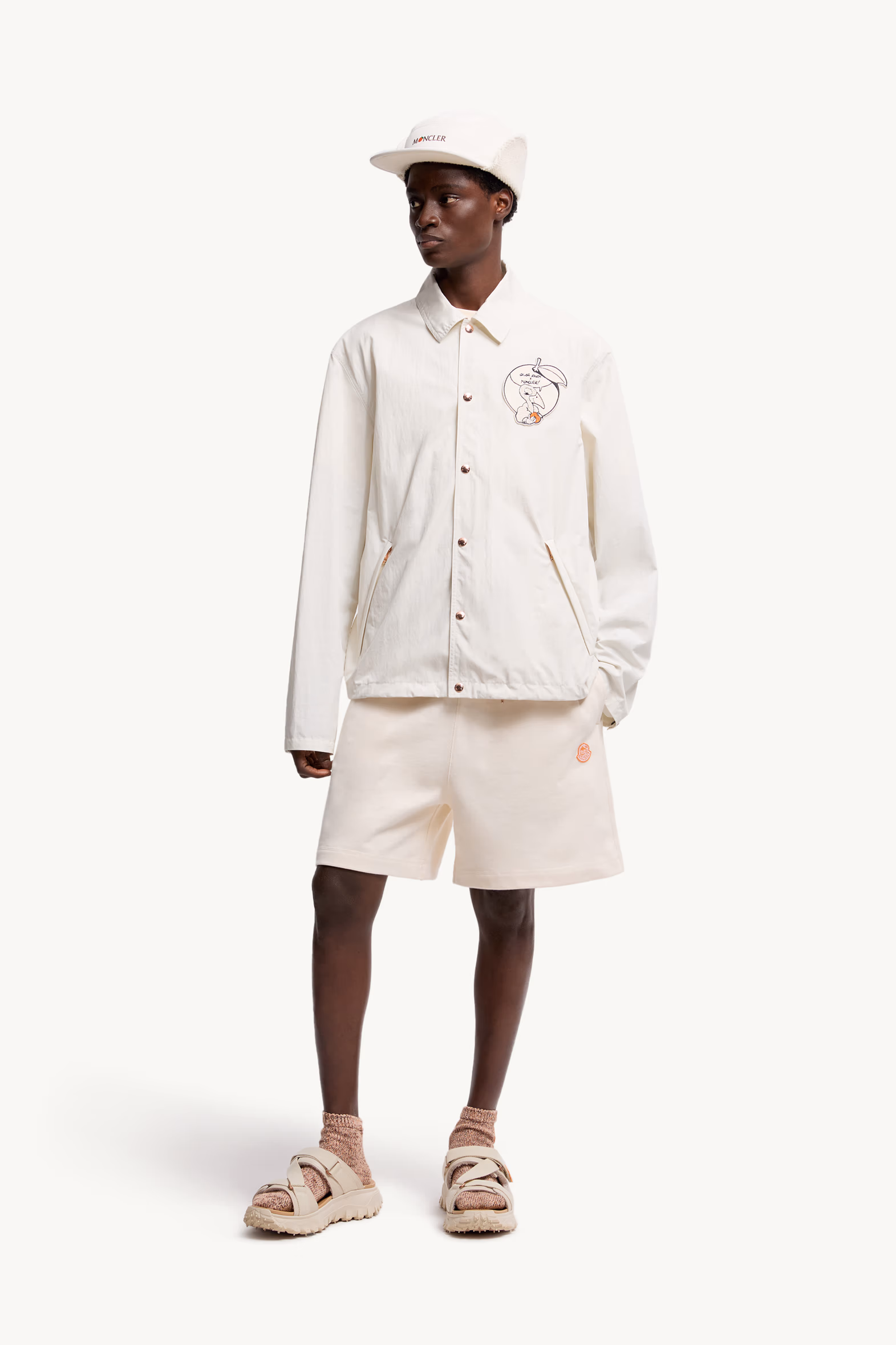 Moncler x Gilga Farm Designed by Donald Glover Satsuma Shirt Jacket Men White Moncler 0